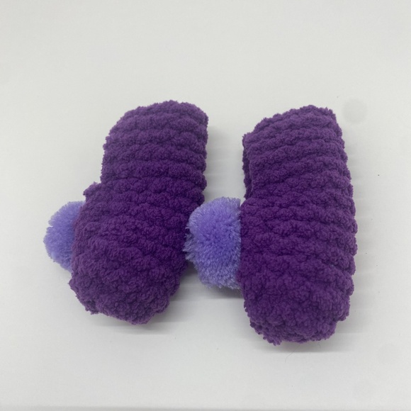 New Baby Girl Purple Slippers - Picture 4 of 4